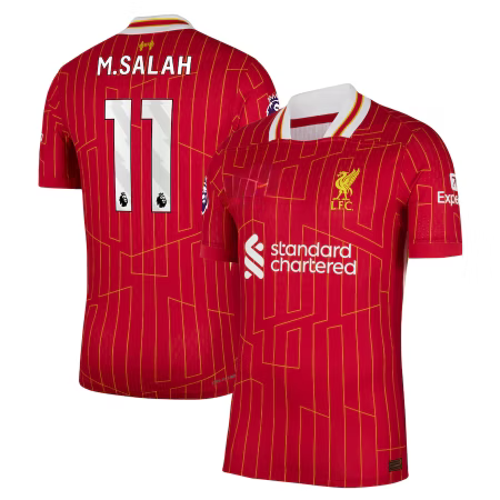 Liverpool hemmatröja 2024/25 med Salah-tryck – vuxenstorlek